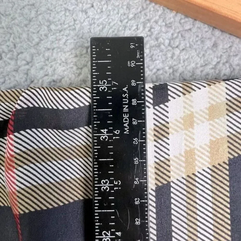 MENS CHECKERED SCARF BLACK AND TAN